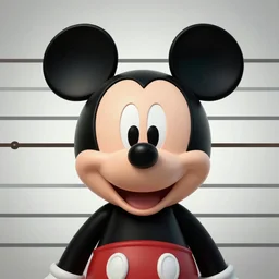 “mugshot of Mickey Mouse”