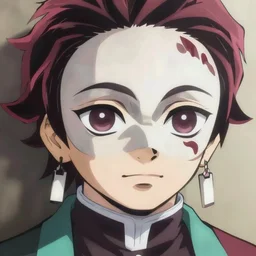 handsome guy in demon slayer art, anime style, 4k , detailed, detailed face, high quality, smooth, sharp focus, beautiful scene, face high detail, mask