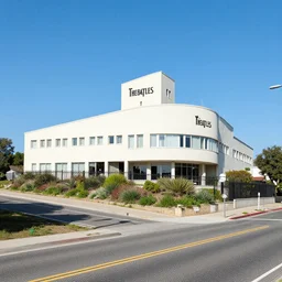 the Beatles building viewed from the Mulholland road drive