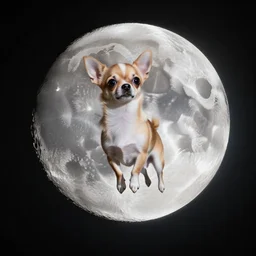 chihuahua flies to the moon