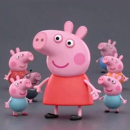 blender 3 d rendition, peppa pig, carlos ortega elizalde, derek spears, rayn, daniel bel, ahmad merheb, tomstrzal