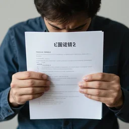 man holding resumes in his hands in high resolution, close up, depressive feeling