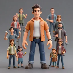 Cheap knockoff character. Parody. Amateur creation. Original character. Product photography. Action figure. Designed by Sylvain Sarrailh, Darek Zabrocki, Andreas Rocha, Johnson Ting, Wojtek Fus, Ismail Inceoglu, Alena Aenami, Eddie Mendoza, Pablo Dominguez, Jason Scheier, and Russel Dongjun Lu. Artstation.