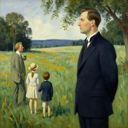 Norman Rockwell painting in the style of HR Geiger