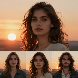 cormon, fernand, a beautiful woman, sunset, artwork, rule of thirds