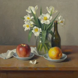a beautiful still life painting by Craig Mullins