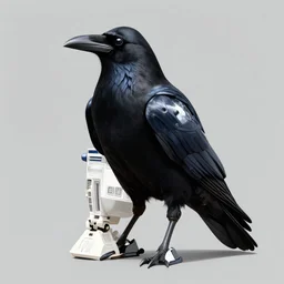 still of a raven with droid armor in a new hope. art by keith parkinson