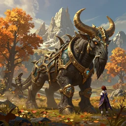 mount epic autumnal wilderling screenshot world of warcraft mounts worldboss fantasy comics that looks like it is from borderlands by jesper ejsing, by rhads, makoto shinkai alena aenami artworks in 4 k beeple, thomas kinkade heartstone league of legends dofus overwatch