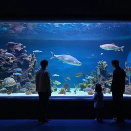 sci fo aquarium full of different creatures by paul lehr, ron walotsky and bruce penningtonn