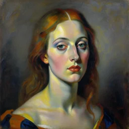 a painting of a woman portrait, dadaism