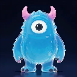 inkwash translucent cartoon monster n - 6