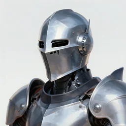 head and shoulder modern robot knight portrait, dnd commission art, pathfinder, digital art, trending on artstation