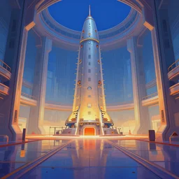 soviet nuclear reactor large hall. futuristic interior location. simple environment for 3 d game, color design. colorful gradients, reflective detailed textures. highly detailed fantasy science fiction painting concept. artstation. unity engine
