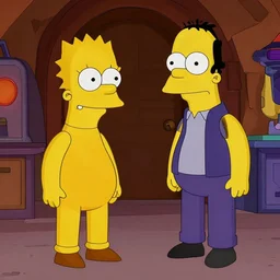 the simpson version of the catina scene in star wars, detailed,