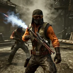 smoke from mortal kombat in dayz, detailed, pc video game screenshot