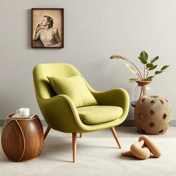 an avocado armchair