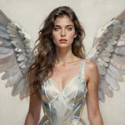 painting of a modern goddess with wings, highly detailed, sharp, digital painting, illustration, art by gabriele dell otto, digital art, concept art, trending on artstation, 8 k