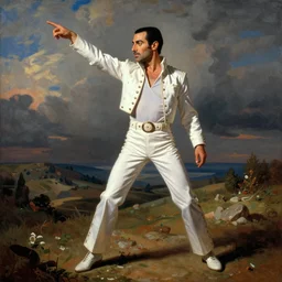 freddie mercury and elvis painted by diego de velazquez