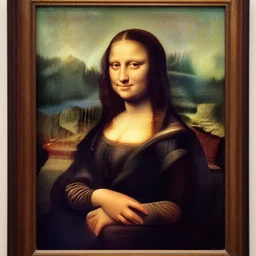 Mona Lisa not smiling