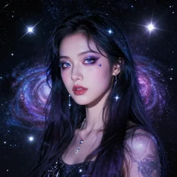 shes just a cosmic girl, from another galaxy