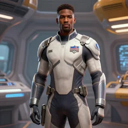 epic professional digital art of handsome african male starship medic, by leesha hannigan, iris van herpen, artstation, cgsociety, wlop, epic, much wow, much detail, gorgeous, detailed, masterpiece