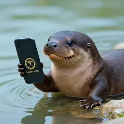 a platypus with a phone, award winning photo, 60mm, octane