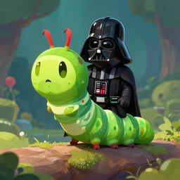 Darth Vader as a caterpillar