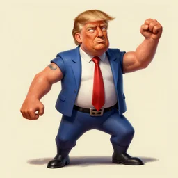 donald trump macarena, a detailed matte painting by anton pieck, deviantart contest winner, fantasy art, concept art, official art, matte drawing