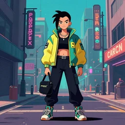 pixeart cybrepunk street