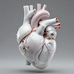 baroque, medical heart, by iris van herpen, inflateble shapes, wires, tubes, veins, jellyfish, white biomechanical details, epic bionic cyborg implants, masterpiece, intricate, biopunk, vogue, highly detailed, artstation, concept art, cyberpunk, octane render