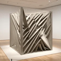 sol lewitt : cubic construction : diagonal 4, museum of modern art new york