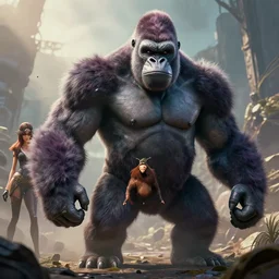 return of the alien kong beast, realistic shaded, fine details, 4 k realistic, cryengine, realistic shaded lighting poster by greg rutkowski, magali villeneuve, artgerm, jeremy lipkin and michael garmash and rob rey