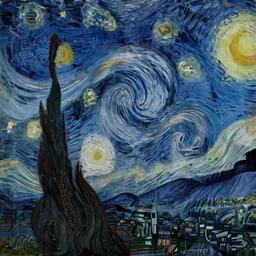 the Milky Way galaxy by Vincent Van Gogh