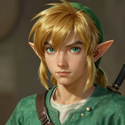 portrait of link, highly detailed, ray tracing, digital painting, artstation, concept art, smooth, sharp focus, illustration, art by artgerm and greg rutkowski and alphonse mucha, 8 k