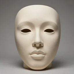 sculpture by jeff koons and!!!!!! junji ito!!!!!! face, studio setting