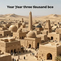 [ cityscape in the year three thousand bce ]!, 4 k photorealistic! photography, award winning art, [ 4 k ]!