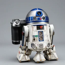 a medium format camera!!!!!!!!! with characteristics of r 2 - d 2, product photography