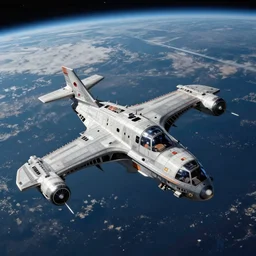 space battleship orbiting Earth, maximum detail, trending on art station