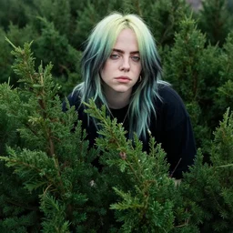 Billie Elilish growing from a bush by Zamyślona dziewczyna