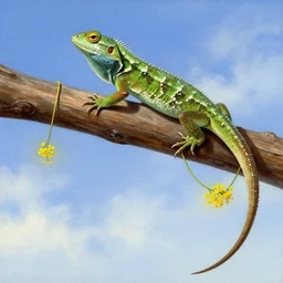 lizard - satin euterpe - orpheus mugshot of avalanche joseki in the sky, picking off winners, with a wooden beam and helichrysum necklace, artwork by franz von stuck