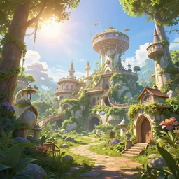 it's a beautiful day, fantasy, sunshine, utopia