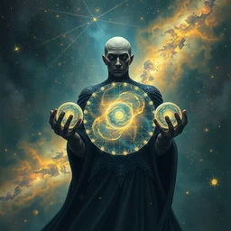 high intricate dreamy painting of the sandman holding perfect round interconnected galaxies, full shot, neil gaiman, maria panfilova, andrea savchenko, mike kime, ludovic plouffe, qi shengluo, oliver cook, julian calle, eddie mendoza, trending on artstation