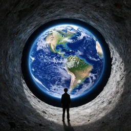 looking through a portal to earth - n 9