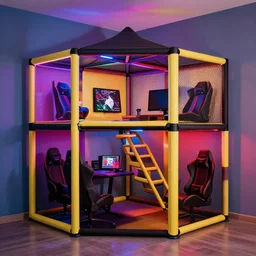 photo of an rgb gaming jungle gym