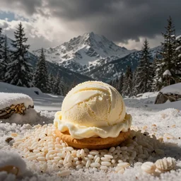 ice cream cookie rice