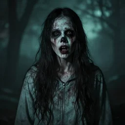 😎 in creepy scary nightmare atmosphere, realsitic