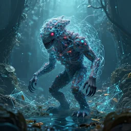 big data creature from the dank depths of the net befouls the future