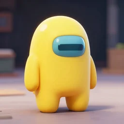 do a very sus bean in the shape of among us character