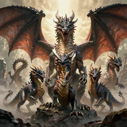just a bunch of dragons, album cover