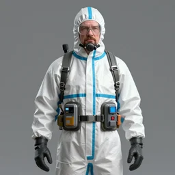 walter white in a hazmat suit, octane render, intricate